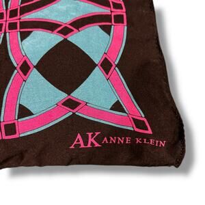 Anne Klein Black, Pink & Teal Scarf